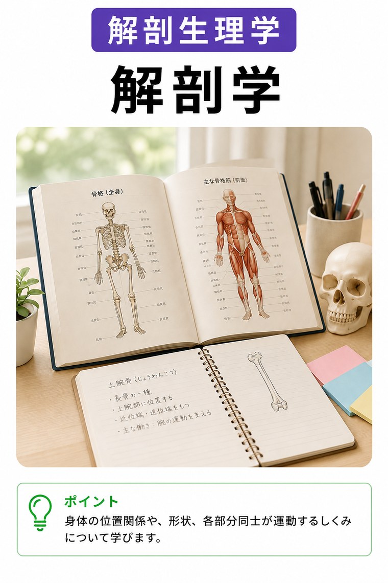 解剖生理学 解剖学：体の見取り図を先につかむ